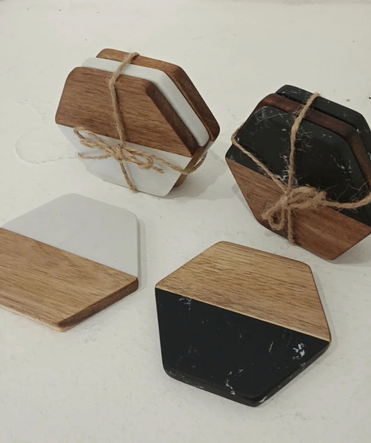 MARBLE coasters (3 sets)